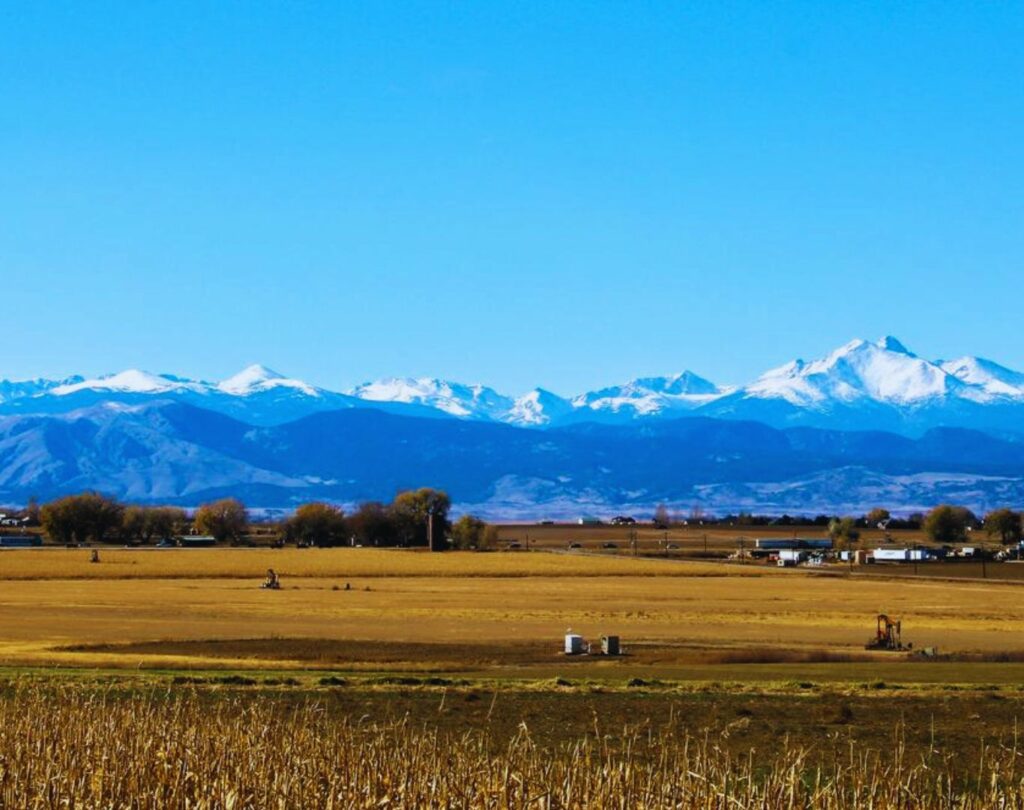 Landscape of Rocky Mountain, Frederick, CO